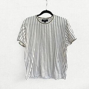Forever 21 Striped T-Shirt in Black and White